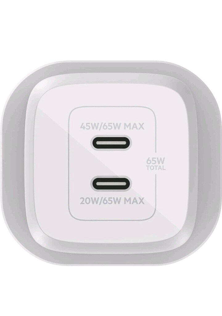 Belkin Çift Usb-c Power Delivery Gan Duvar Şarj Cihazı 65w - 2