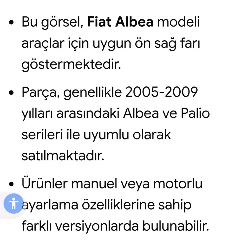 Fiat Albea Palio araçlar için uygundur - 2