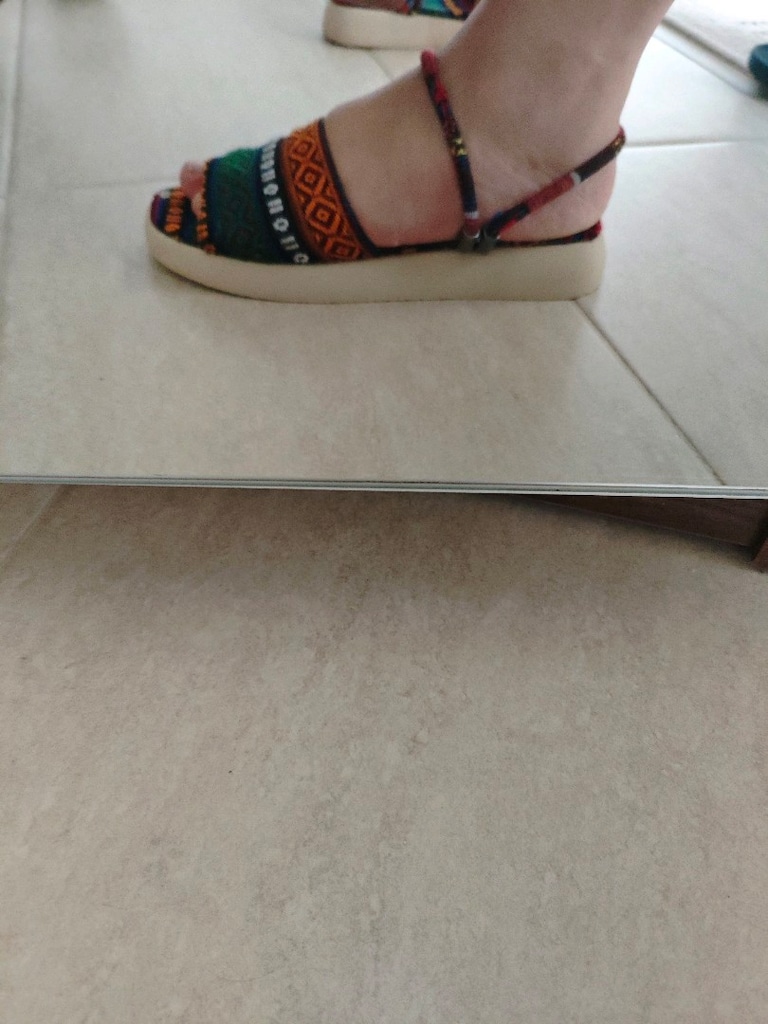 dokuma sandalet hiç giyilmedi - 2