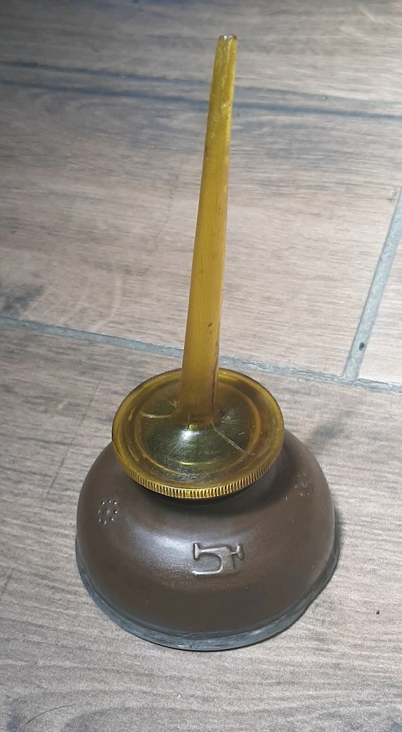 antika dikiş makinesi yağdanlık - 3