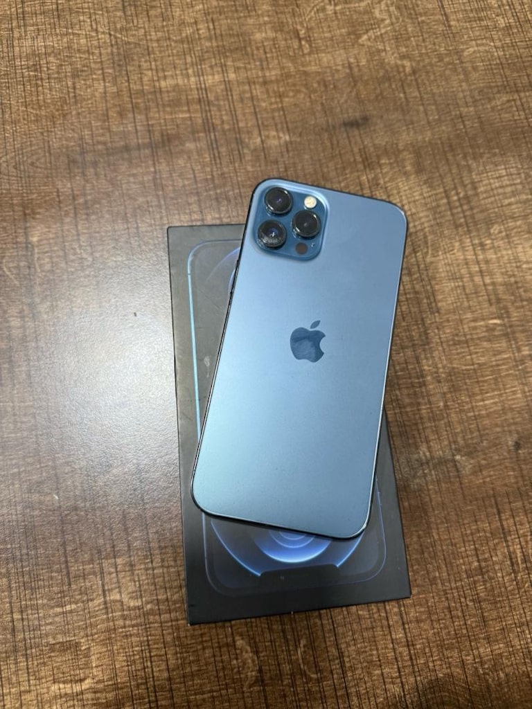 İPHONE 12 PRO MAX 256 GB YURTİÇİ DEĞİŞENSİZ HERŞEYİ ORJİNAL MAVİ RENK - 13