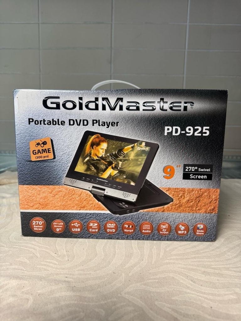 GoldMaster PD-925 Taşınabilir DVD Oynatıcı & Oyun Konsolu - 3