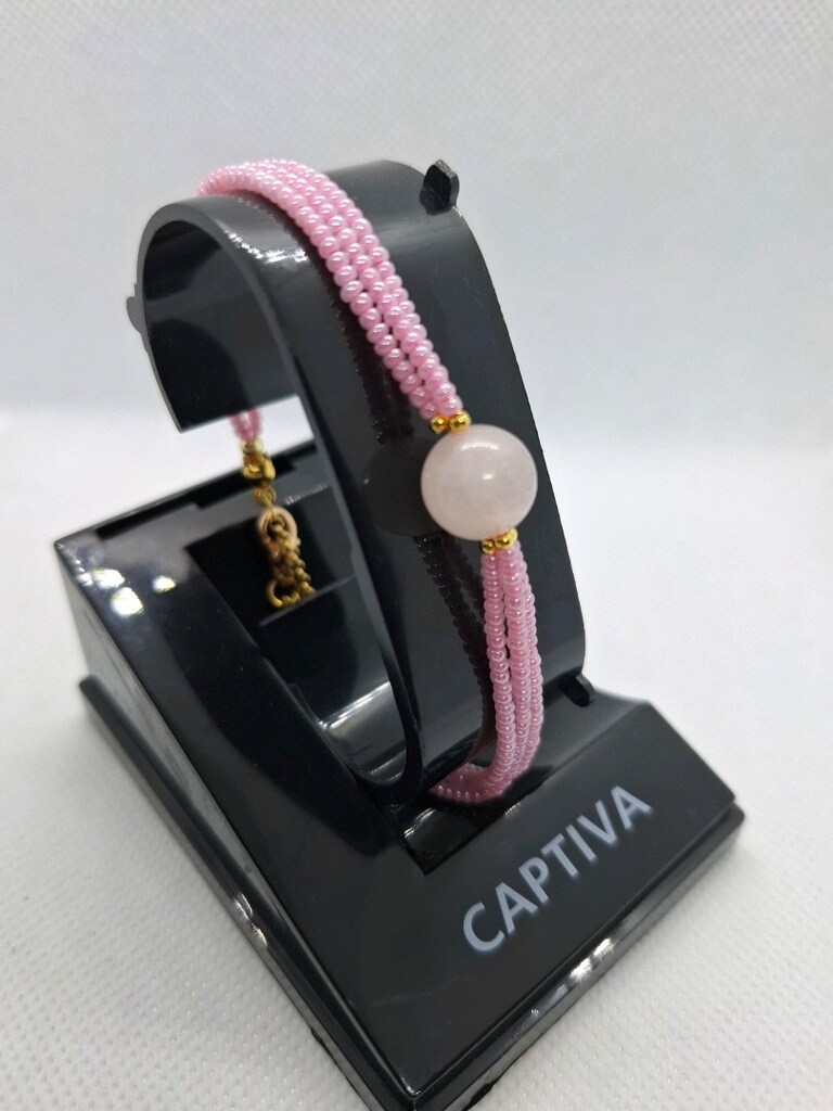 PEMBE KUVARS BİLEKLİK - 2