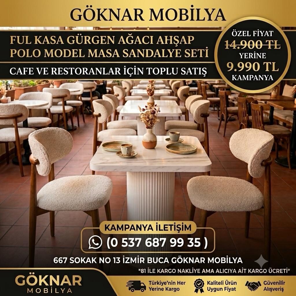 KAFE RESTORANLAR İÇİN MASA SANDALYE SETİ - 5