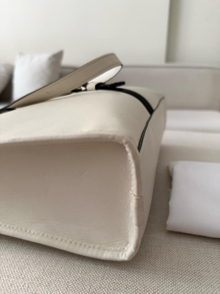 Love Moschino Beyaz/Ekru Lüks Tote Çanta - 4