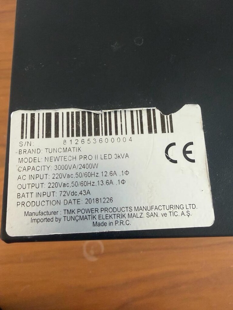 Tunçmatik 3 kW ups inverter sağlam - 7