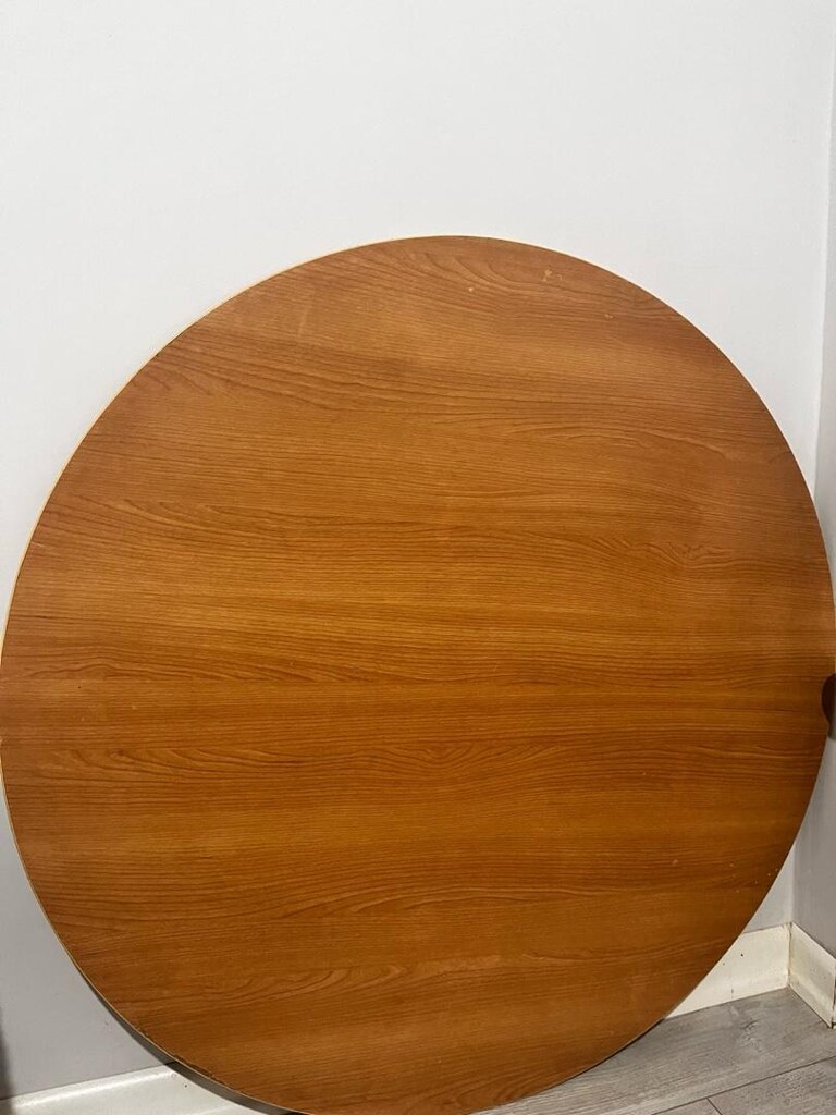 Modern Ahşap Yuvarlak Yer Sofrası Şık Ve Fonksiyonel - 2