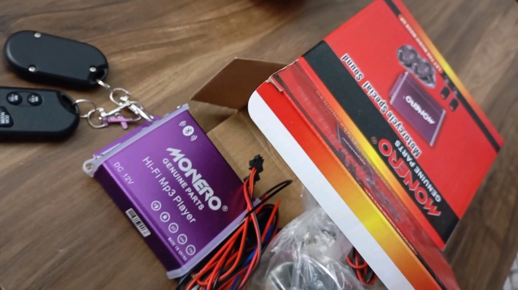 motosiklet alarm MP3 çalar bluetooth'lu - 2