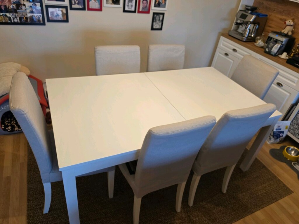 İkea 6-8 kişilik Yemek masası+6 Ad.Sandalye - 2