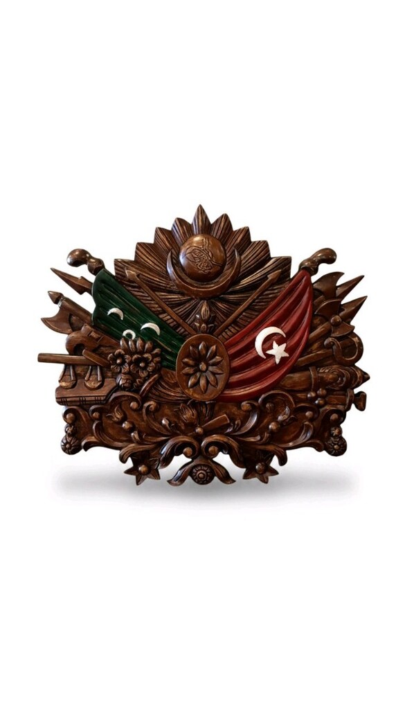 √Tuğra Masif El Oyması Duvar Aksesuarı - 2