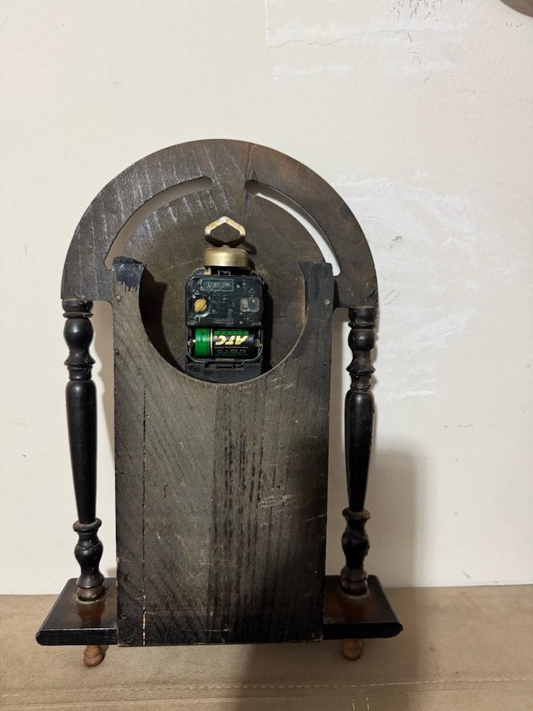Vintage Singer Ahşap Dekoratif Quartz Duvar Saati - 8