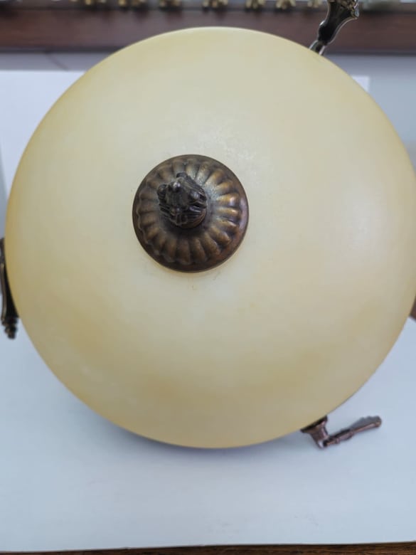 Klasik Eskitme Antik Plafonyer Avize - Kusursuz Ananas Camlı - 4