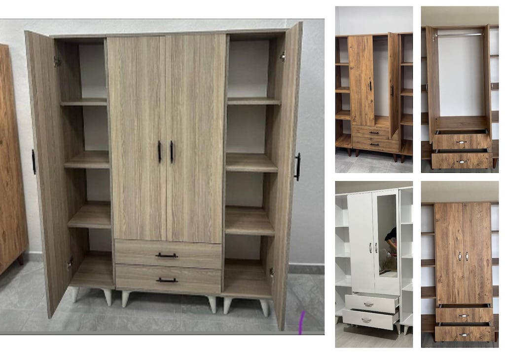 4 kapaklı elbise dolabı bagaywsfin - 5
