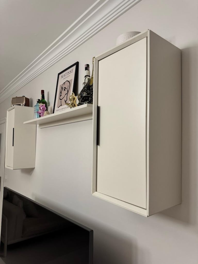 4 PARÇA MDF TV ÜNİTESİ (Ay Taşı) Beyaz - 5
