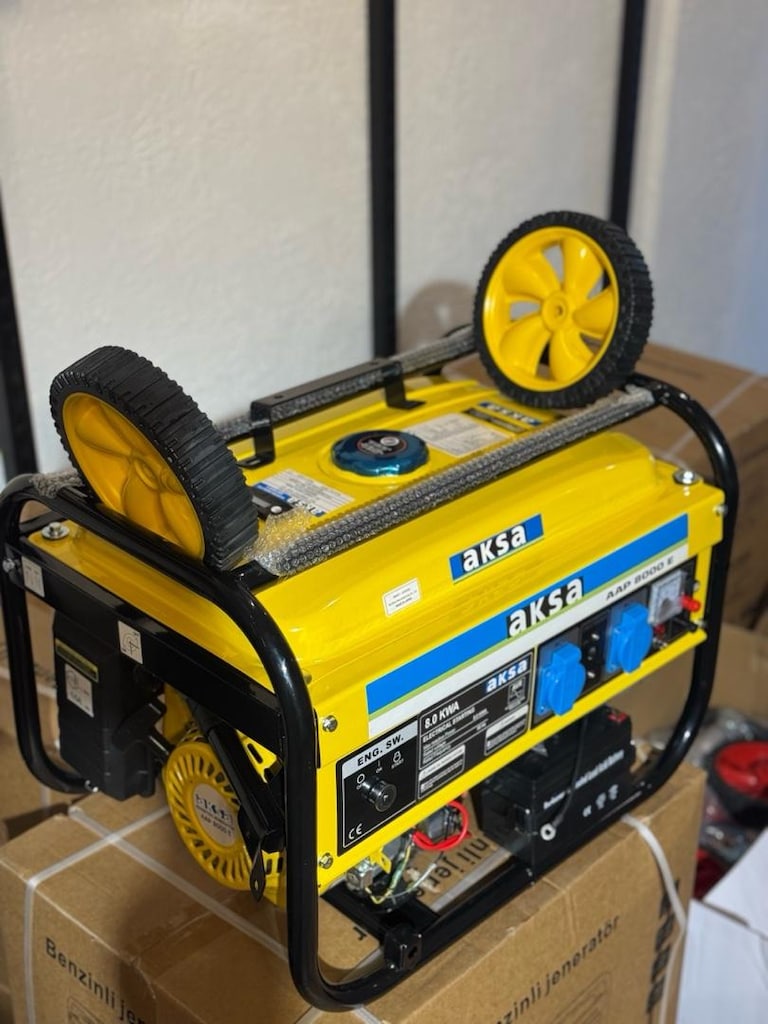 AKSA PROFESYONEL 8 KV MARJLI JENERATÖR BENZİNLİ SIFIR ÜRÜNDÜR - 4