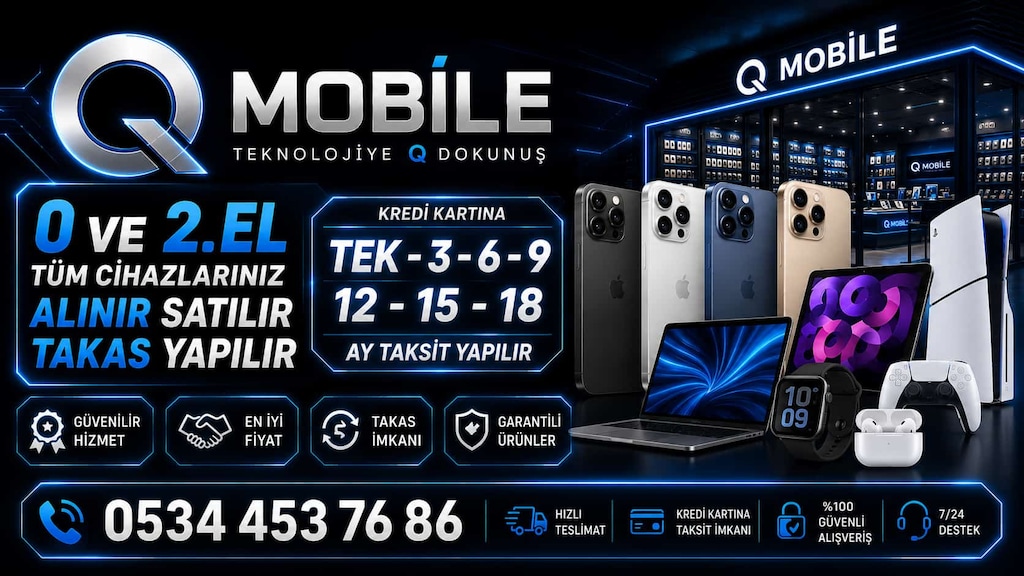 Q MOBİLE KADIKÖY'DEN / İPHONE 11 - 64 GB - PİL 75 - 1 YIL GARANTİLİ - 3