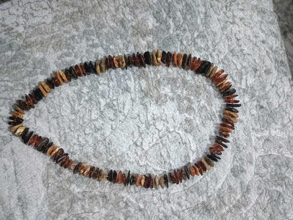 Doğal Kehribar Kolye (unisex) - 4