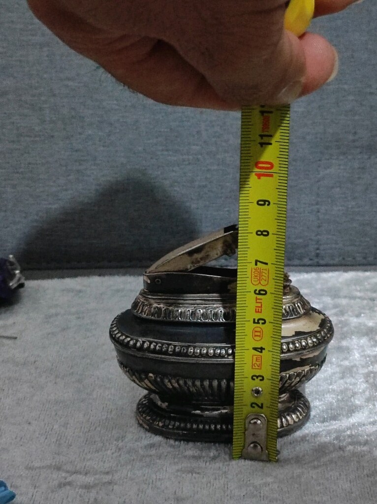 Ronson Queen Anne ANTİKA Masa Çakmağı - 7