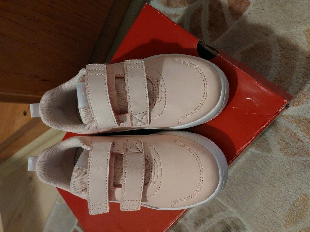 Orijinal Puma pembe çocuk cırtlı spor ayakkabı - 3