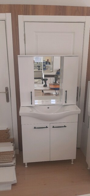 ALT UST 80LİK BANYO DOLABI SETI