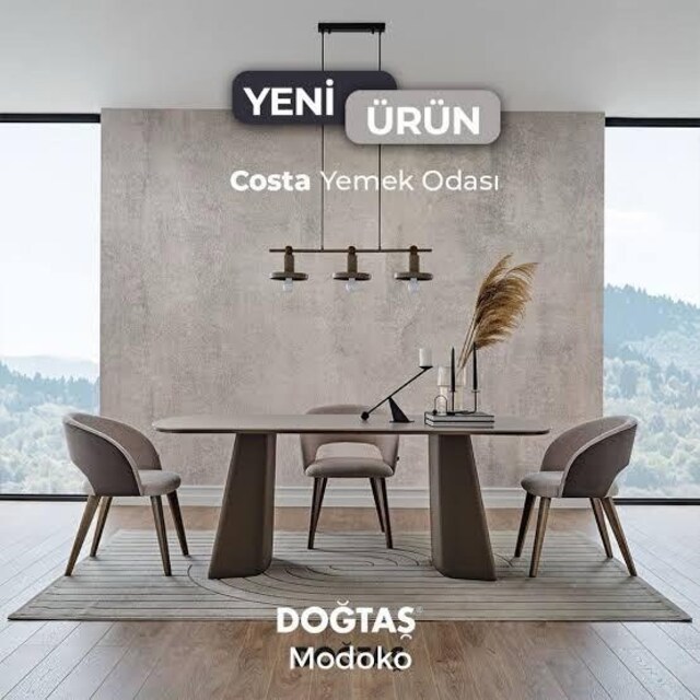 Doğtaş Costa Yemek Masası- 6 sandalyeli