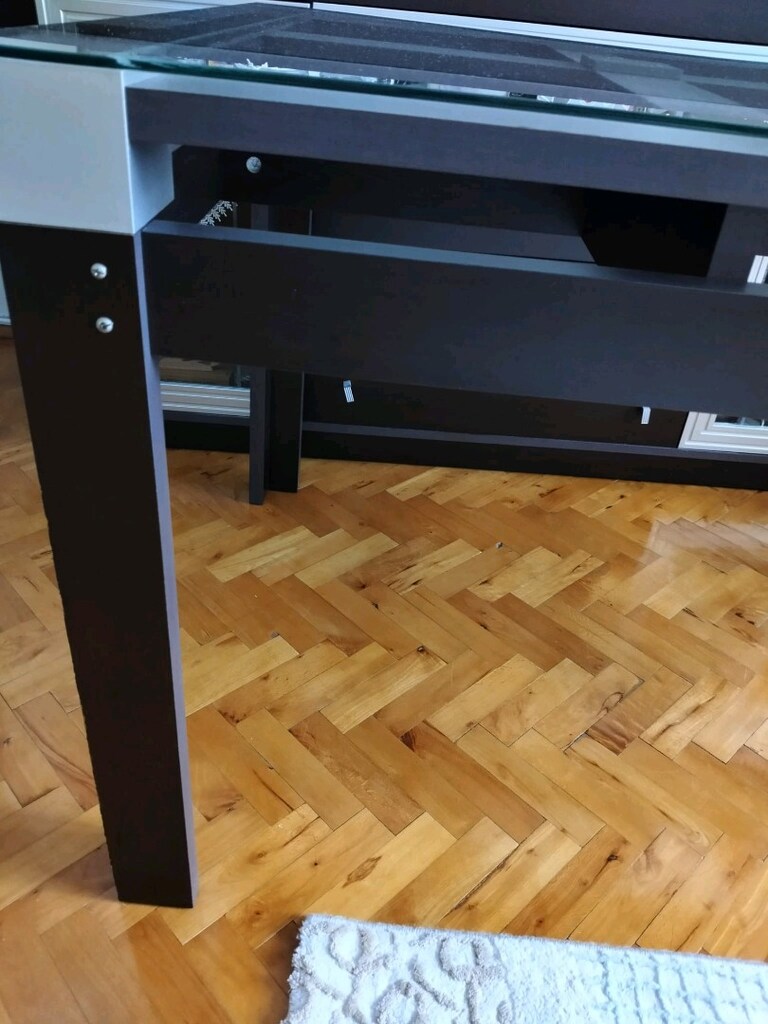 Lüks Cam Yemek Masası - 9