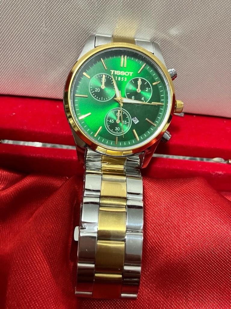 Tissot 1853 Yeşil Metal Bilezikli erkek kol saati… - 7