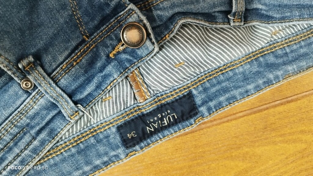 #Lufian jeans pantolon..Belden az daraltılmıştır.Eni çekilince 45 - 5