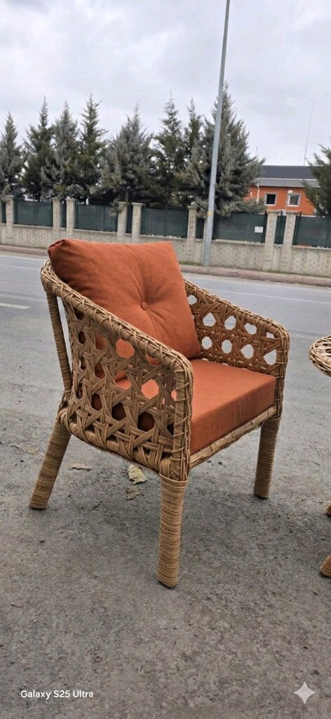 İki Kişilik Rattan Balkon Takımı, Rattan Bahçe Mobilyası KAPIDA ÖDEME - 12