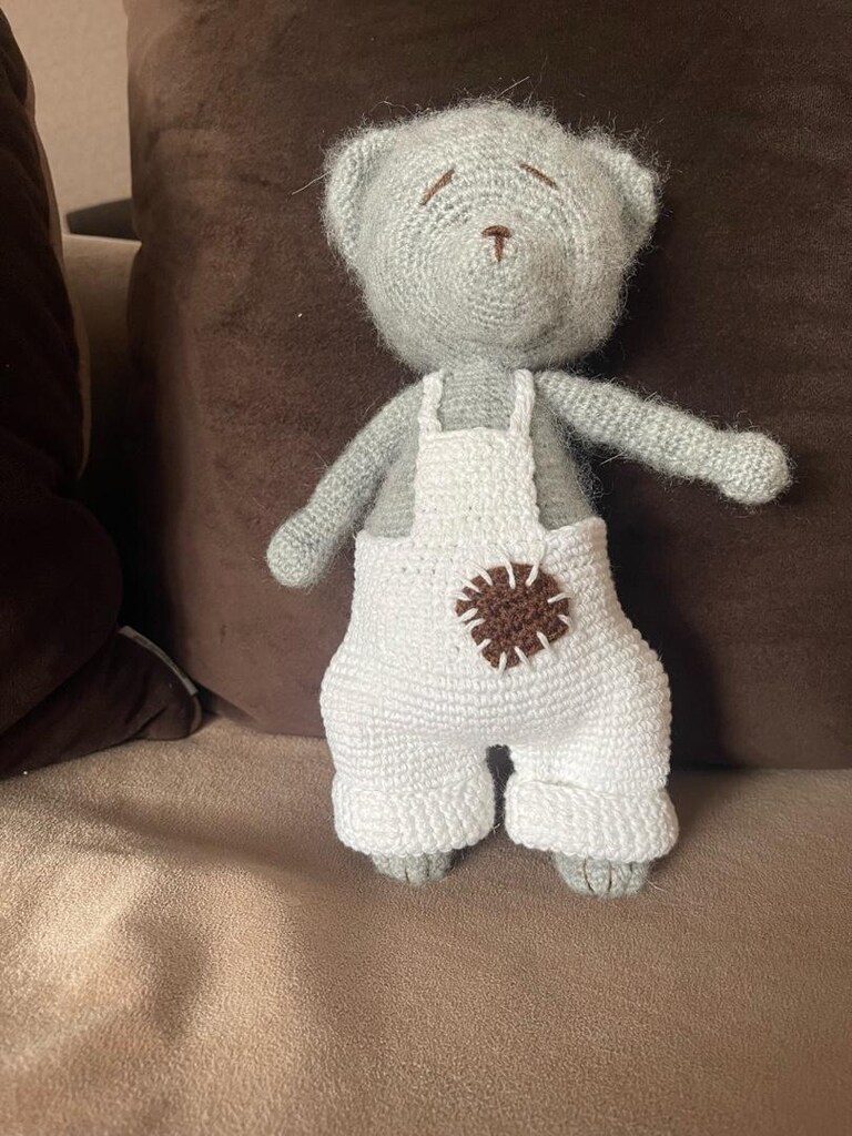 elemeğim amigurumi sevimli ayıcık 26 cm - 7