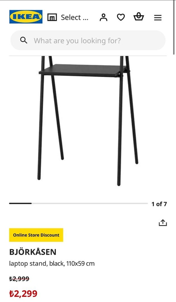 Ikea katlanir laptop calisma masasi - 3