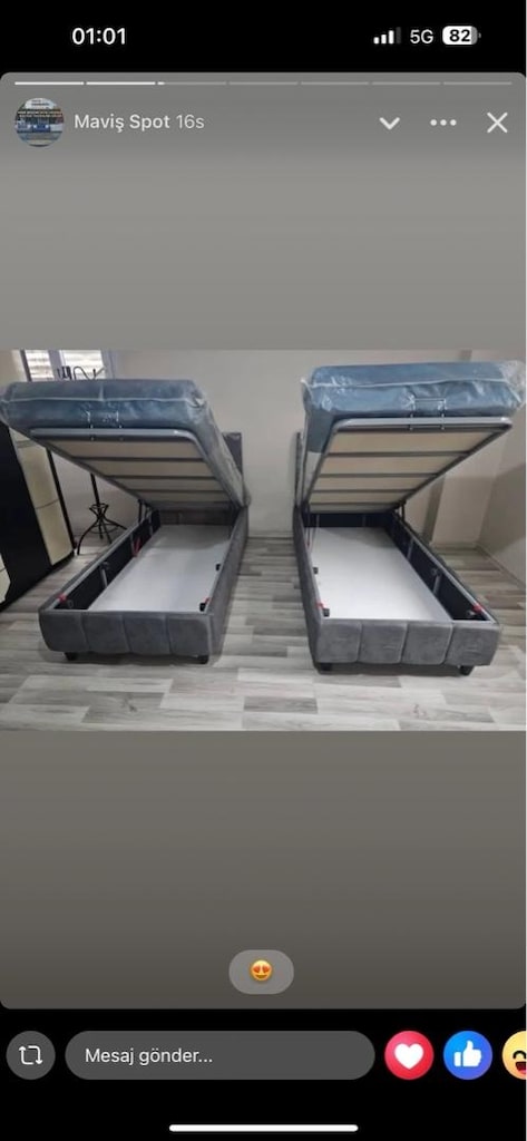 ultra lüks tek kişilik baza başlık yatak sıfır ürün ambalajında - 4