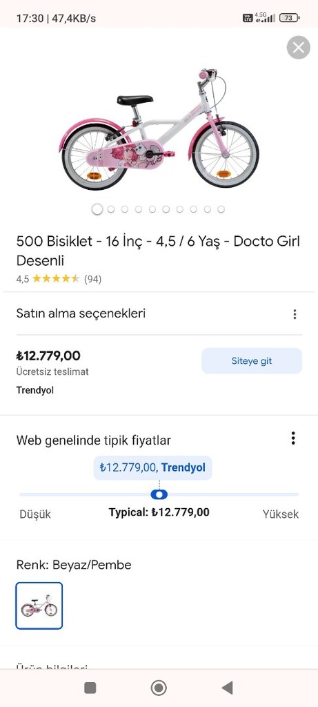 b twin 16 jant kız çocuk bisikleti kalite isteyenlere satılıktır.. - 6