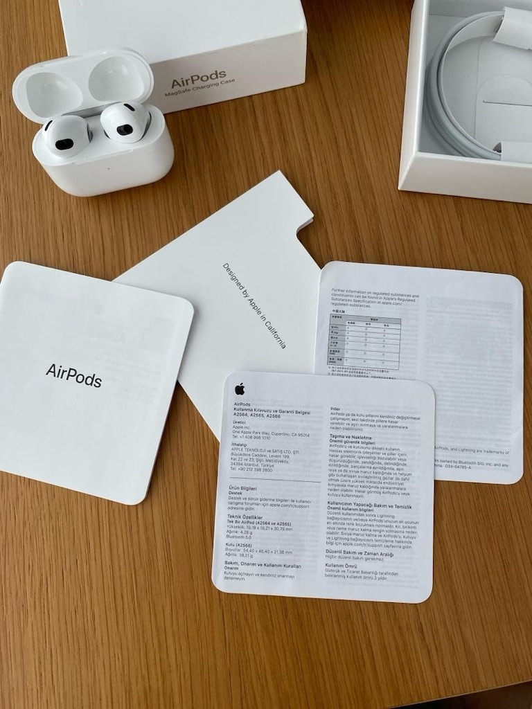 Hediye Gelen Sıfır AirPods 3. Nesil - Hiç Kullanılmadı - 4