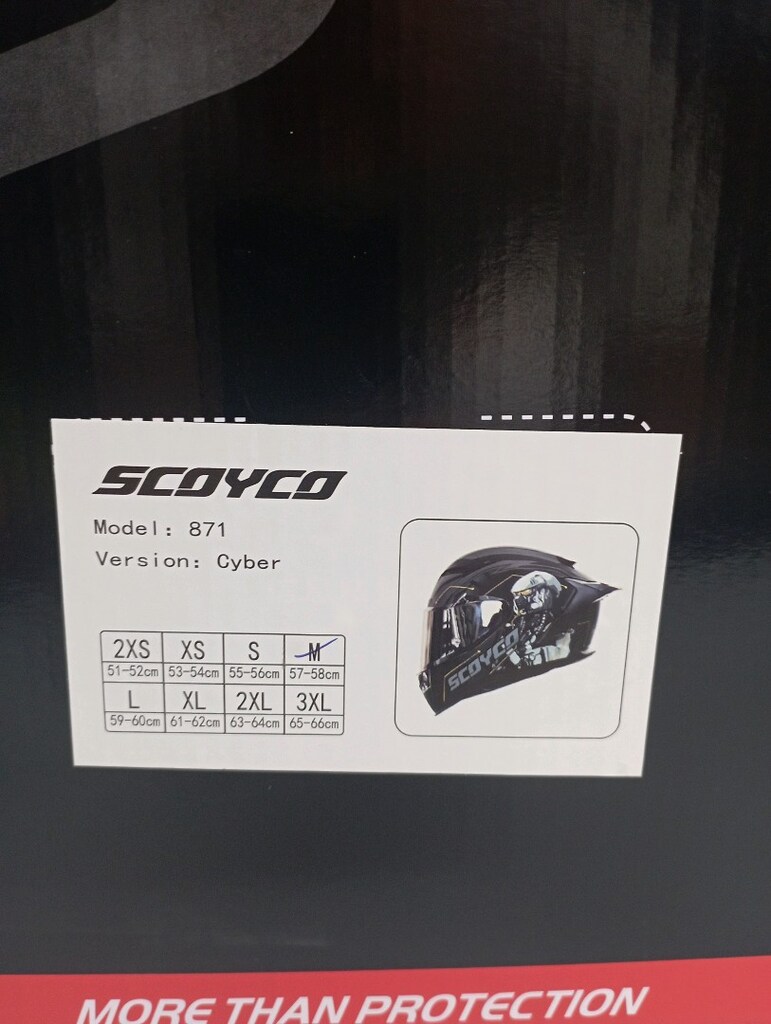Scoyco Cyber Kapalı Kask Ayna Vizörlü - 4