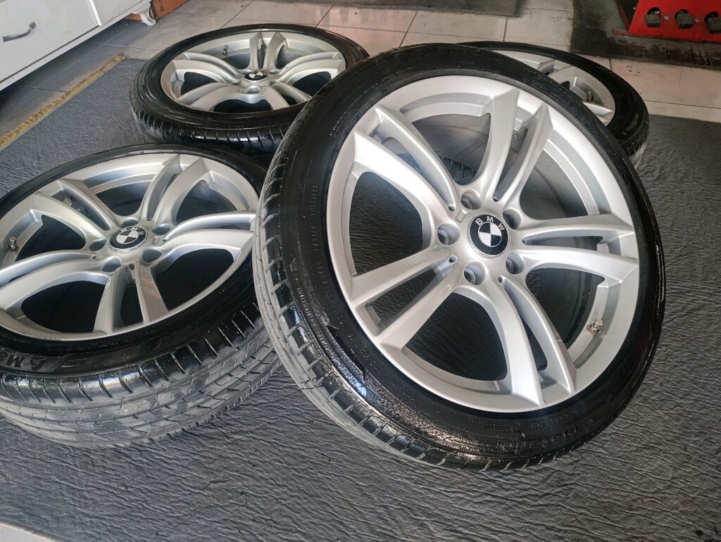 18 5x120 ön arka set bmw çelik jant lastik - 3