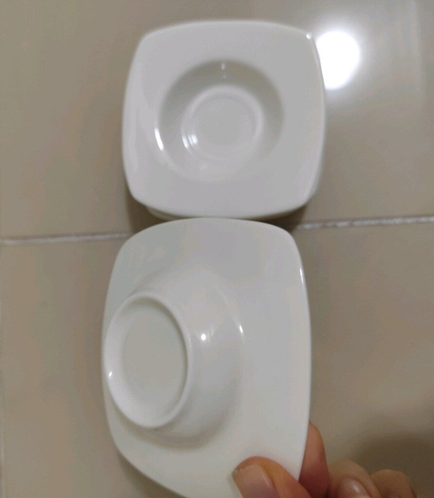 4 adet çay kahve porselen tabak set Güral Kütahya Karaca - 2