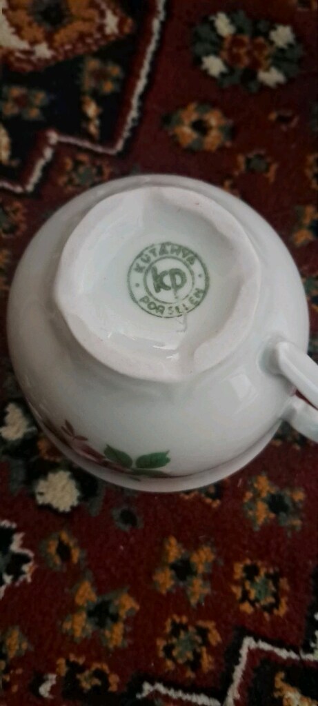 Kütahya Porselen Gül Desenli Fincan Takımı - Çok Temiz - 3