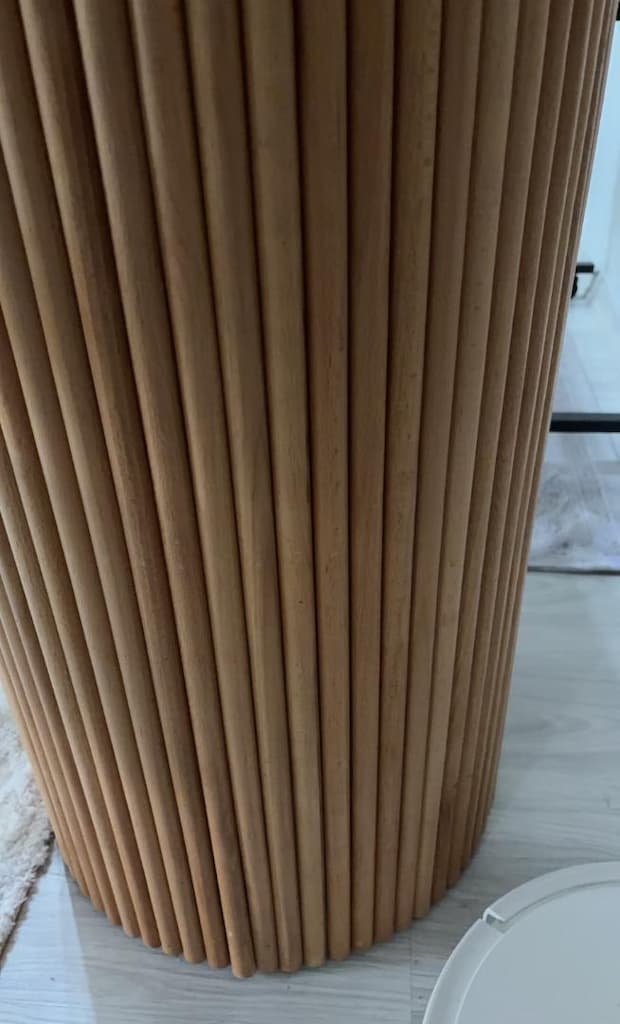 Mermer Desenli Yuvarlak Yemek Masası - 9