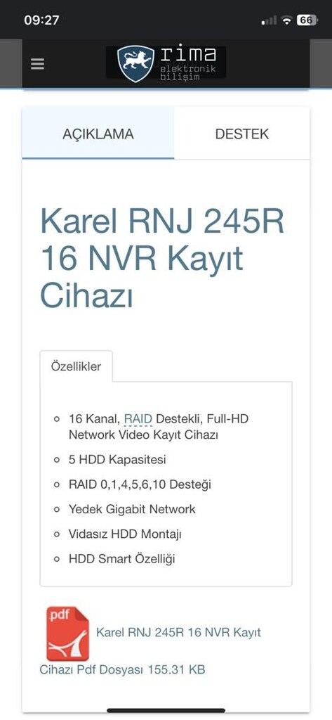 Karel network kayıt cihazları - 7