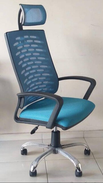 fileli mavi sandalye ofis koltuğu müdür koltuğu yönetici koltuğu