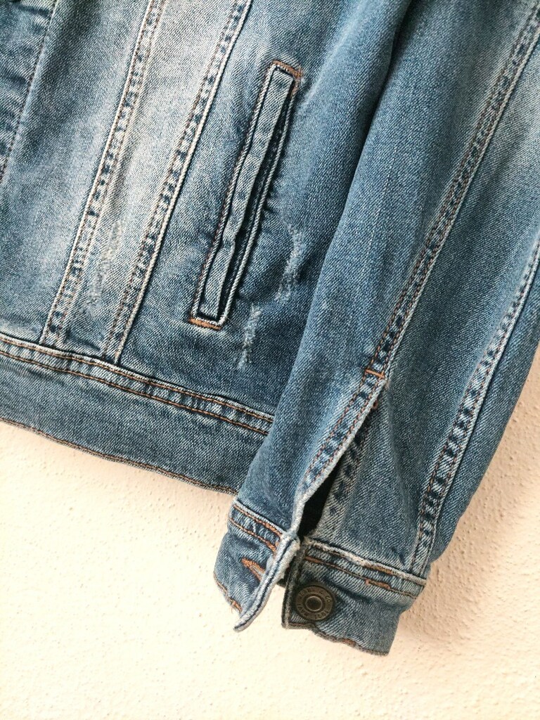 MAVİ JEANS VİNTAGE erkek kot ceket - 4