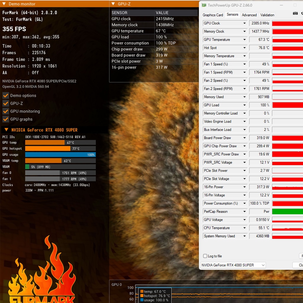 MSI GEFORCE RTX 4080 SUPER VENTUS 3X OC 16GB GDDR6X - 8