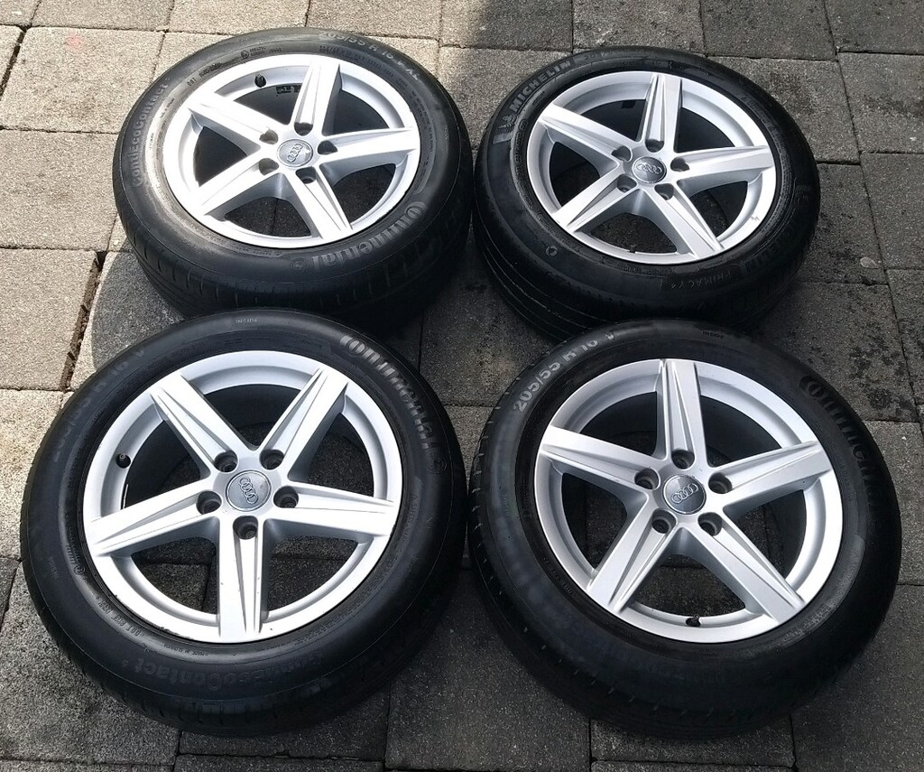 205 55 16 ORJİNAL JANT LASTİK TAKIMI AUDİ CADDY JETTA GOLF AUDİ PASSAT - 8