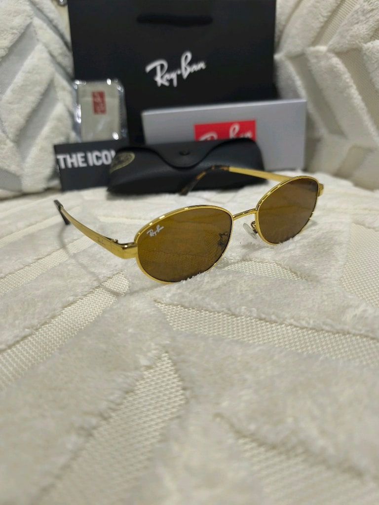 Ray-Ban 3774 Altın Oval Güneş Gözlüğü orj ürün - 2