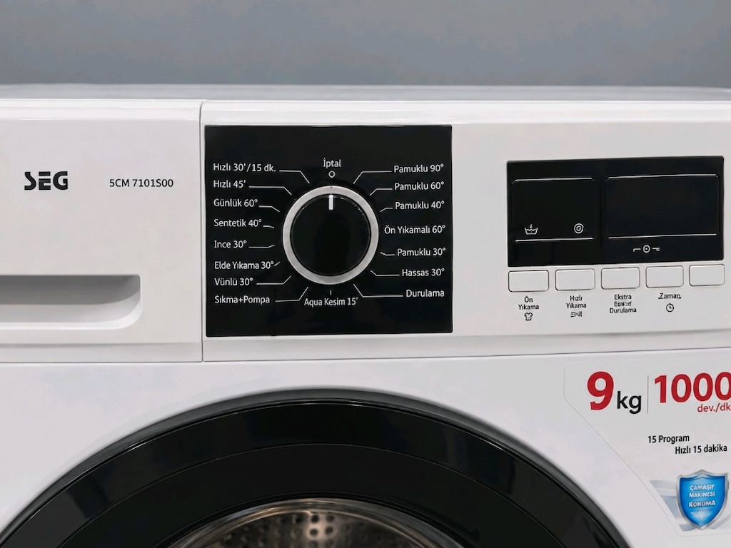 SEG SCM 7101500 9KG 1000 Devir Çamaşır Makinesi - 2