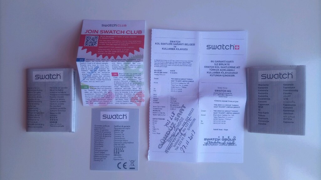SWATCH IRONY THE CHRONO YOS 448 RED SNAIR SAAT - ÇOK AZ KULLANILMIŞ - 4