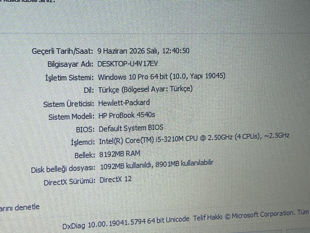 HP PROBOOK 4550s İ5 LAPTOP 15.6 inç EKRAN - 4