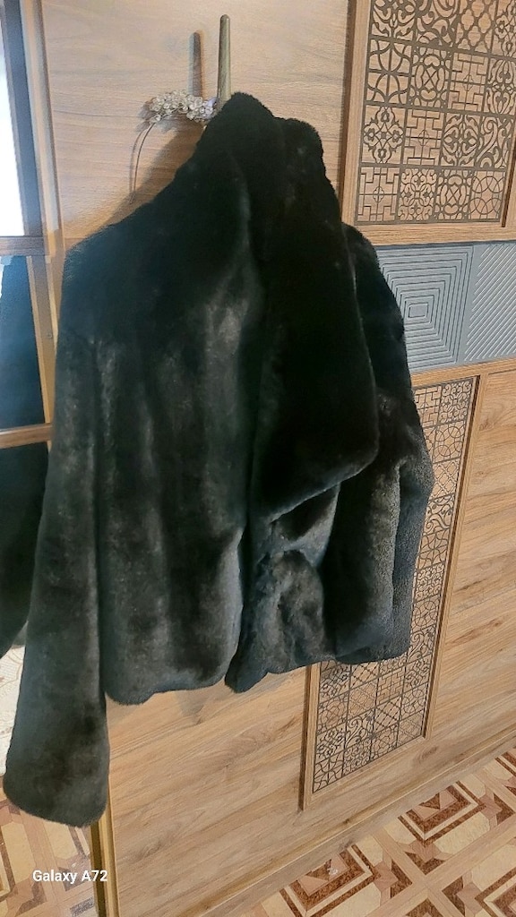 Peluş Kürklü mont Kadın - 6