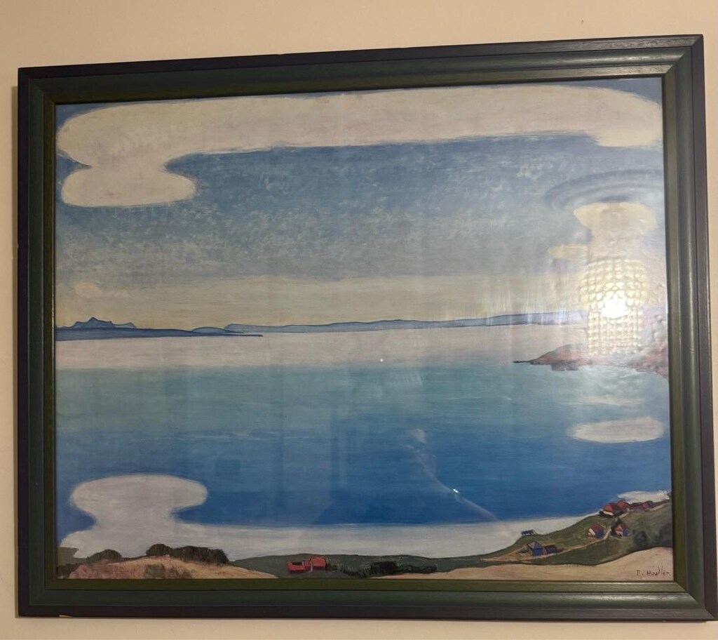 Deniz ve kıyı manzarası temalı, alt köşesinde İsviçreli Ünlü Ressam - 5